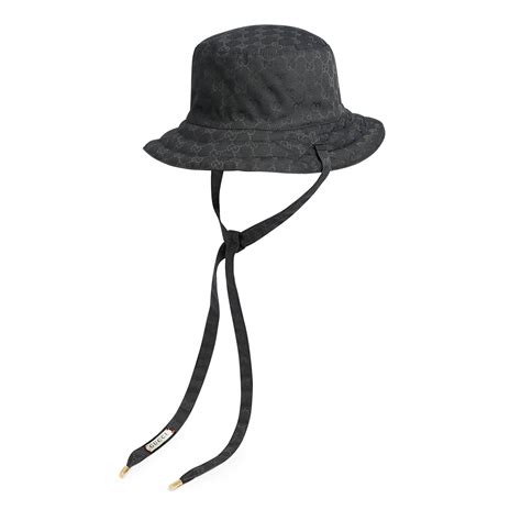 black gucci bucket hat|gucci reversible bucket hat.